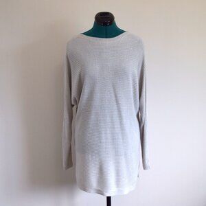 2/$20 Ribbed Oversized Long Gray Sweater